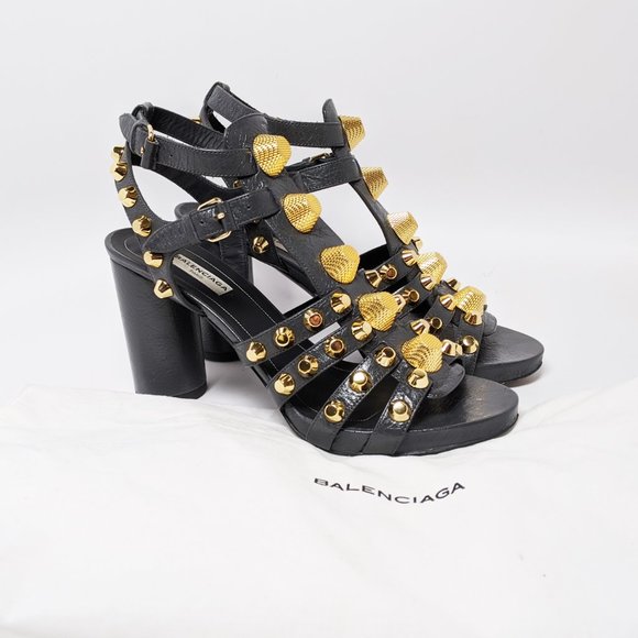 SOLD Balenciaga Giant Stud Heel Sandals - Picture 8 of 8